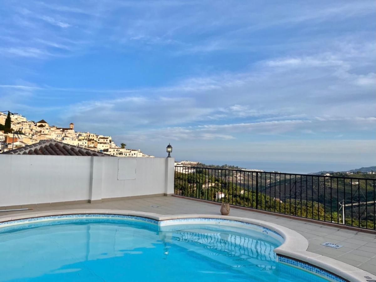 Appartamento Casa La Aguanosa Con Piscina Y Vistas Al Mar Frigiliana Esterno foto